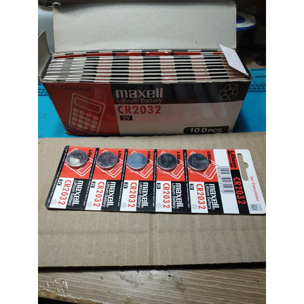 VỈ 5 VIÊN PIN CMOS CR2032 MAXCELL