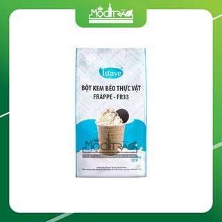 Bột Kem Béo Thực Vật Frappe FR33 Luave Gói 1kg - Bột đá xay, chống tan, tách nước, phân tầng