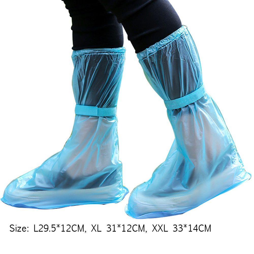 ESPO Vỏ Bọc Giày Đi Mưa Bằng Nhựa PVC Dày Trong Suốt Chống Trượt Chống Thấm Nước Tái