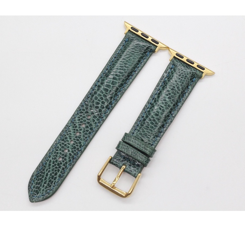 [Khóa Kim Cài] Dây Đeo Thay Thế  Apple watch, Dây Đồng Hồ Da Đà Điểu Hoàn Thiện Thủ Công Cao Cấp, Sản Phẩm Kèm Phụ Kiện