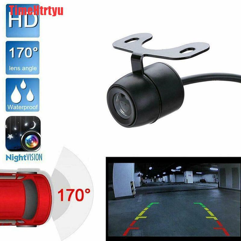 TimeHtrtyu 170° CMOS Mini Color Reverse Backup Car Front Rear View Camera Kit Night Vision