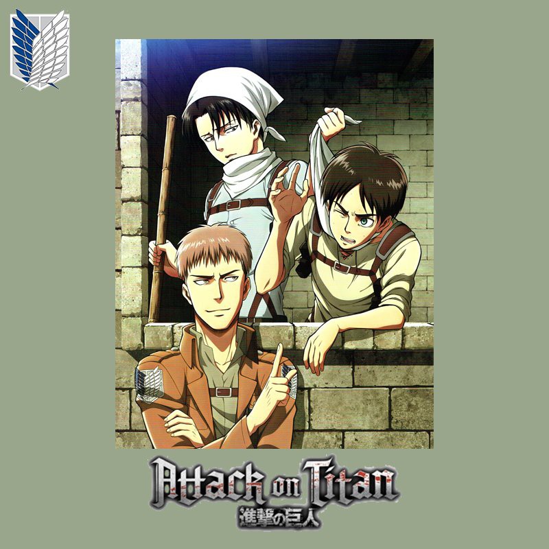 Poster Anime Attack On Titan Dán Tường Trang Trí