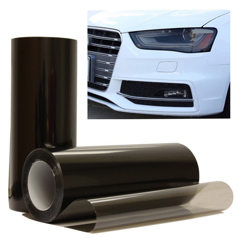 Tấm Phim Dán Đèn Pha/Đèn Pha/Đèn Hậu Xe Hơi Bằng Vinyl Màu Khói Chống Nước 30*100cm