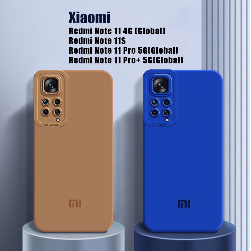 Ốp Điện Thoại Silicon Dẻo Màu Trơn Cho Xiaomi Redmi Note 11 Pro 5G 12 11S 11E Plus + 2022 10C 10 Power 4G