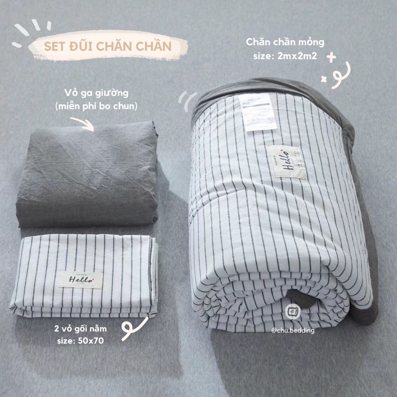 FULL SET 100% COTTON ĐŨI NHẬT CHĂN CHẦN