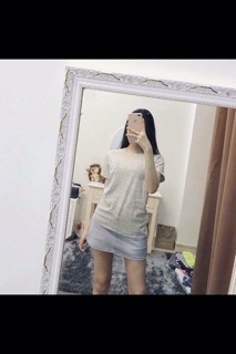 Áo grap cổ tròn và cổ tim
