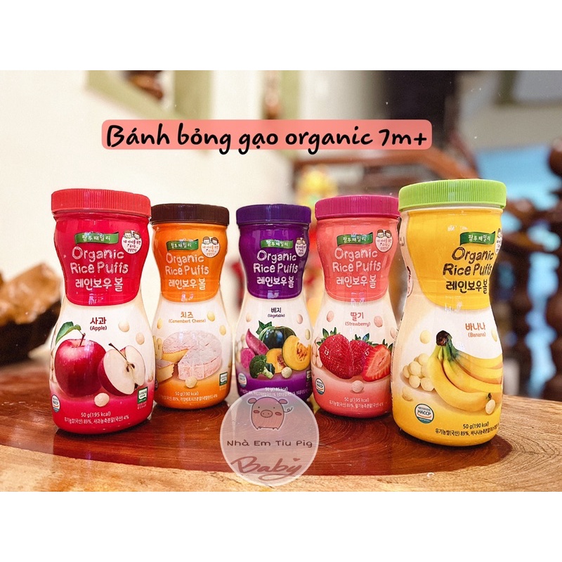 BÁNH BỎNG GẠO ORGANIC 7m+