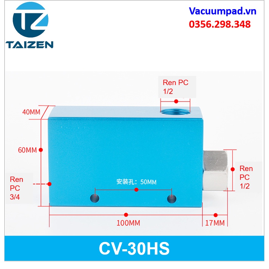 Van hút chân không khí nén CV-10/15/20/25/30HS TPM