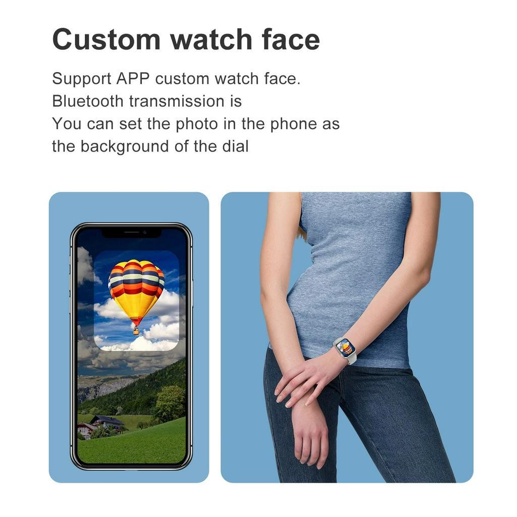 Bộ đồng hồ thông minh kèm tai nghe Hai quai Gọi điện Bluetooth Nghe nhạc Nhiều chế độ thể thao