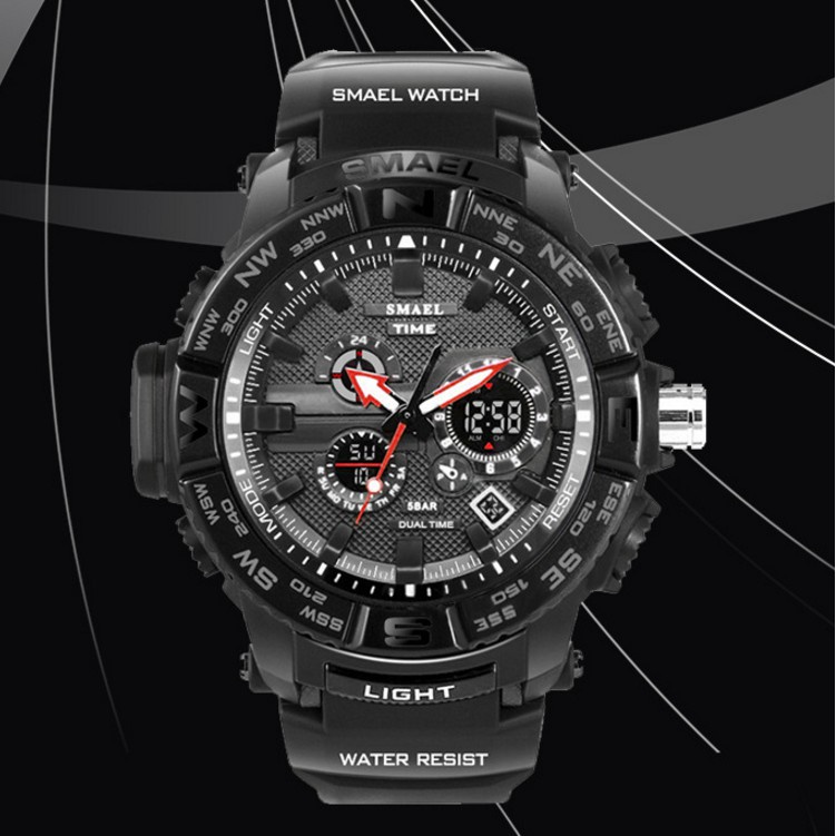 Đồng hồ thể thao nam SMAEL 1531, đồng hồ đeo tay nam thông minh chống nước đẹp chính hãng - TOP WATCH