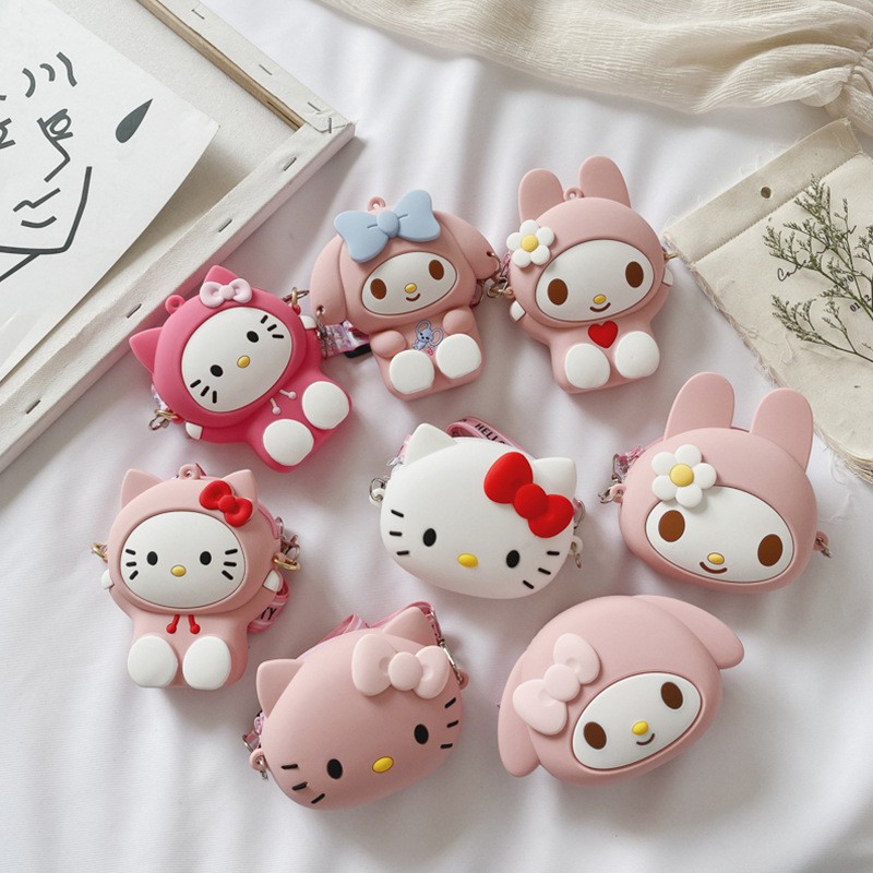 Túi Đeo Chéo Hello Kitty Đáng Yêu Xinh Xắn Cho Bé Gái