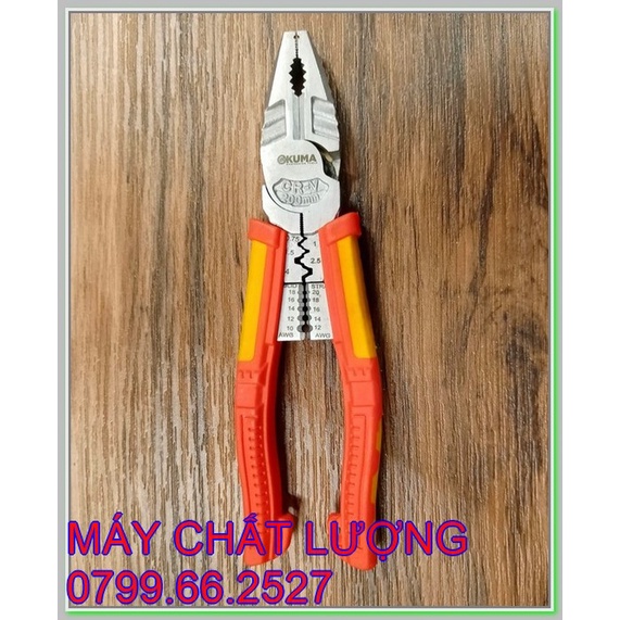 Kiềm đa năng OKUMA , cắt dây, bấm cốt, vặn bulong