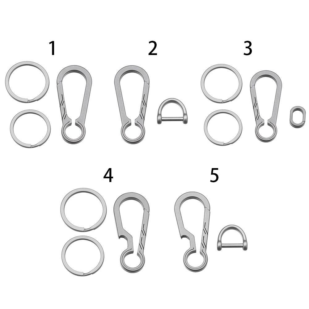 Móc Chìa Khóa Bằng Hợp Kim Titan Thiết Kế Tiện Lợi Dễ Dùng