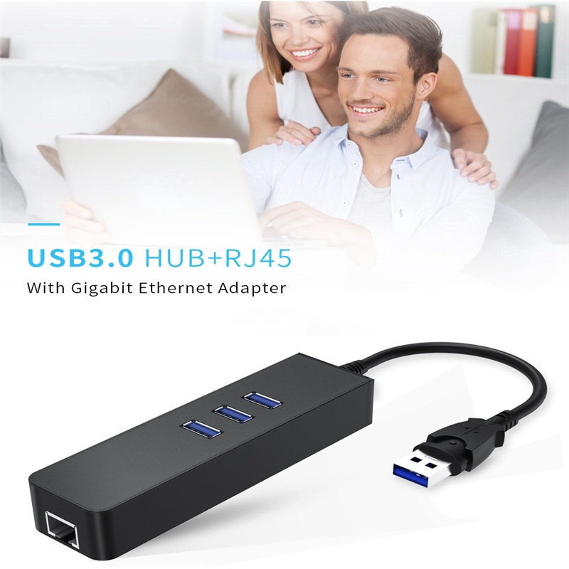 Thiết bị nối Ethernet LAN RJ45 Gigabit có 3 ổng USB 3.0