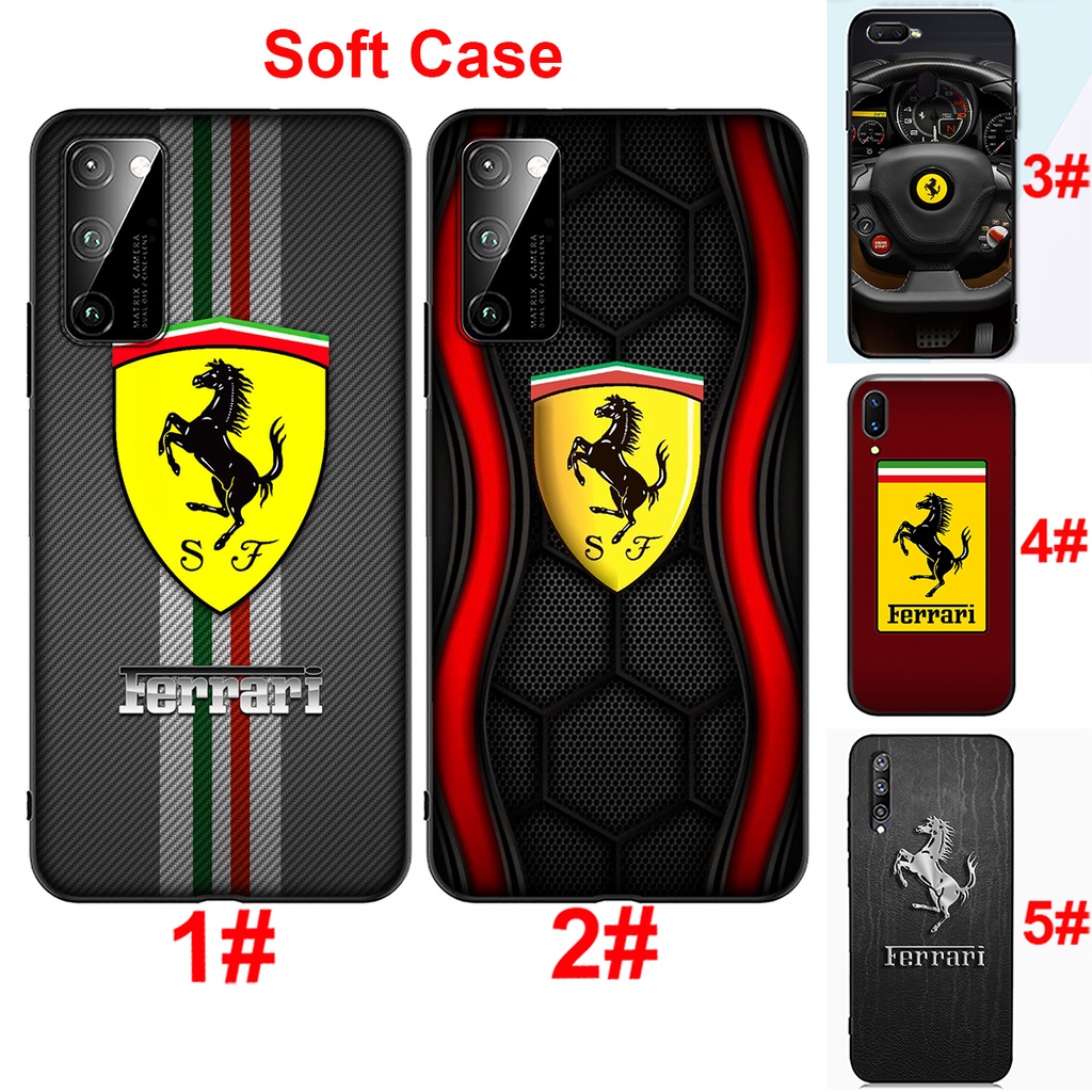 Ốp Điện Thoại Mềm In Logo Xe Hơi Ferrari Cho Samsung Galaxy A9 A8 A6 Plus A8 + A6 + A7 2018 A5 A3 2017 2016