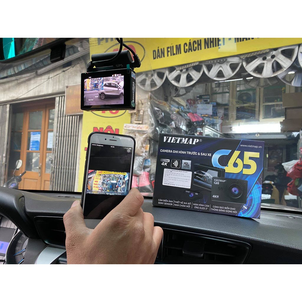 Camera Hành Trình Vietmap C65 Thẻ 64G Cảnh Báo Giao Thông Màn Hình Cảm Ứng Ghi Hình 4K | BigBuy360 - bigbuy360.vn