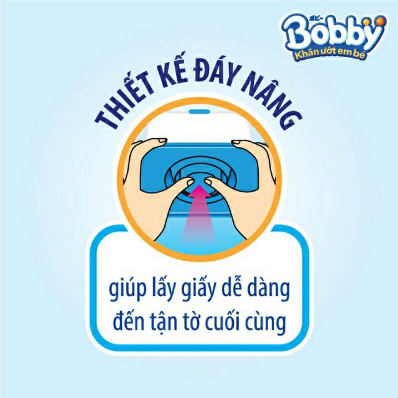 (HCM) COMBO 4 GÓI KHĂN GIẤY ƯỚT BOBBY CÓ MÙI , KHÔNG MÙI 100 TỜ