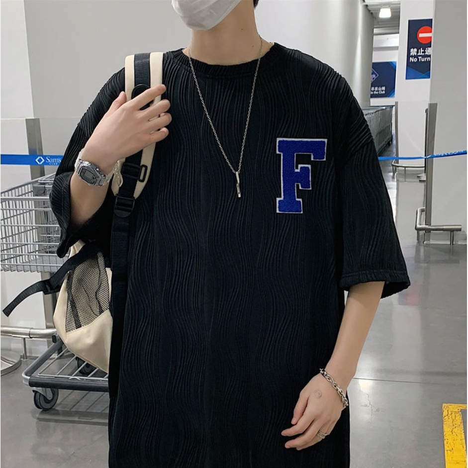 Áo thun tay dài cổ tròn dáng rộng phong cách Hàn Quốc thời trang mùa thu dành cho nam