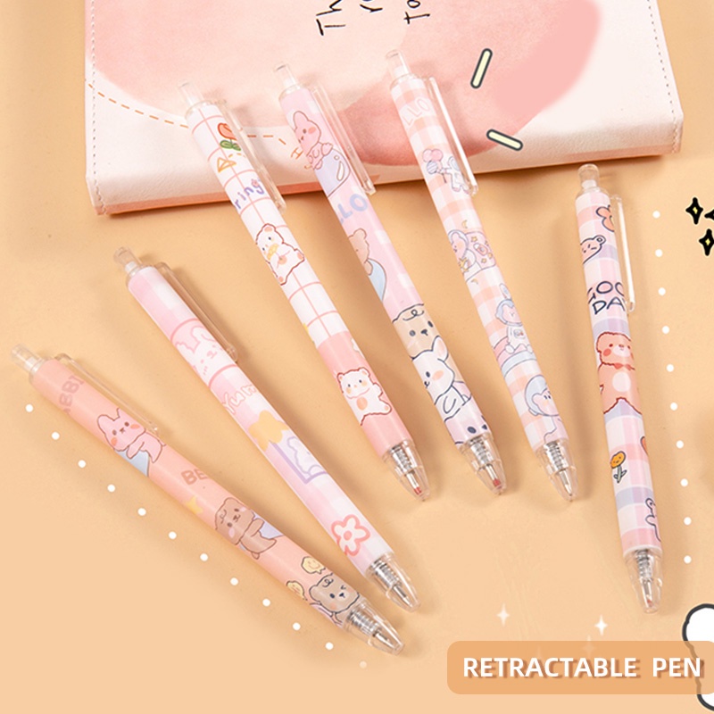 Bút Bi Mực Đen Ngòi 0.5Mm Có Thể Thu Gọn