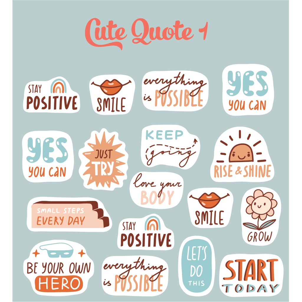 STICKER trang trí Nhật ký sinh động