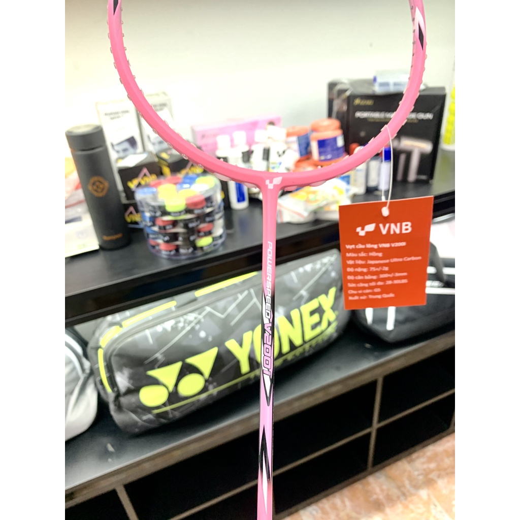 Vợt Cầu Lông VNB V200i Hồng chính hãng carbon siêu nhẹ