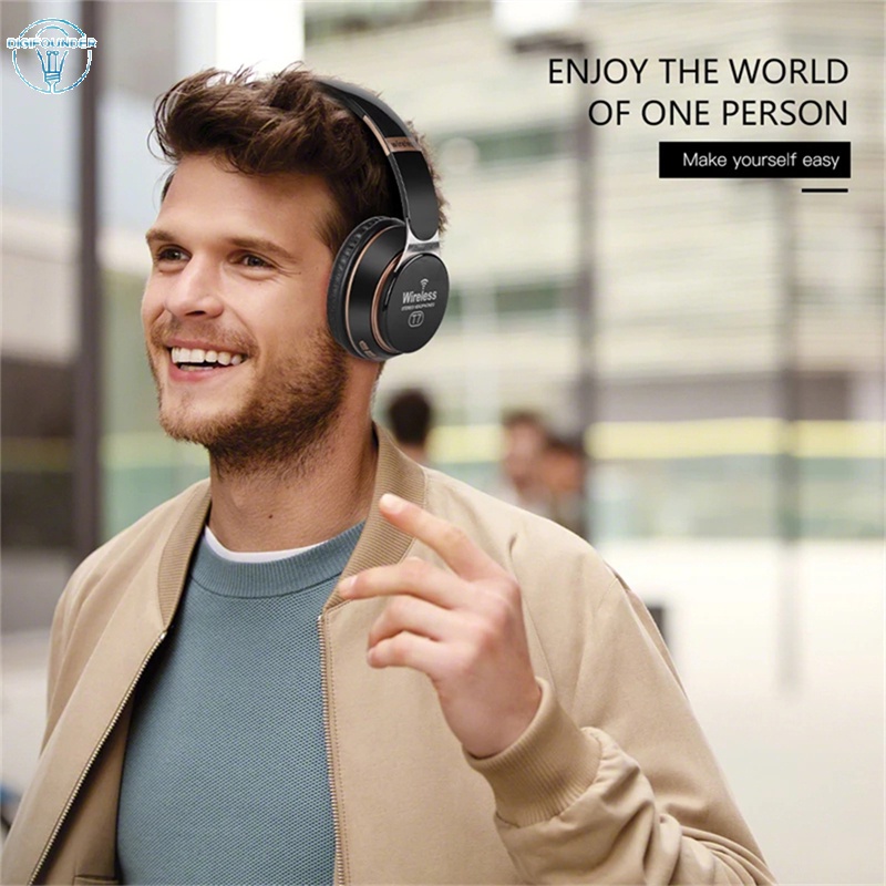 Tai nghe bluetooth không dây 3d Dg T7 hỗ trợ thẻ nhớ TF 3.5mm tùy chọn màu sắc