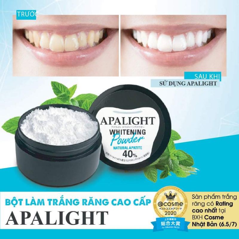 Bột trắng răng Apalight nội địa Nhật cao cấp