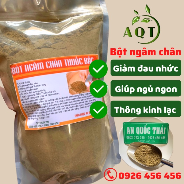 Thảo Dược Ngâm Chân Gói 1Kg, Bột Ngâm Chân Thảo Mộc Giảm Đau Nhức - Tê Chân, Thư Giãn Tinh Thần | Thảo dược An Quốc Thái