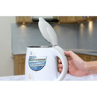 Bình siêu tốc Midea MK-17D 1.7L 2200W (Trắng)