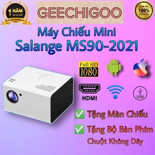 Máy chiếu mini salange ms90 full hd có sẵn androivới độ sáng cao 4000 lumens