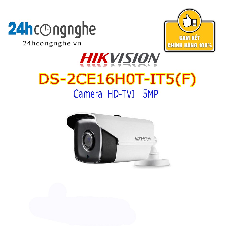 Camera DS-2CE16H0T-IT3(F)/DS-2CE16H0T-IT5(F) 5Mpx hồng ngoại 40m Chính Hãng