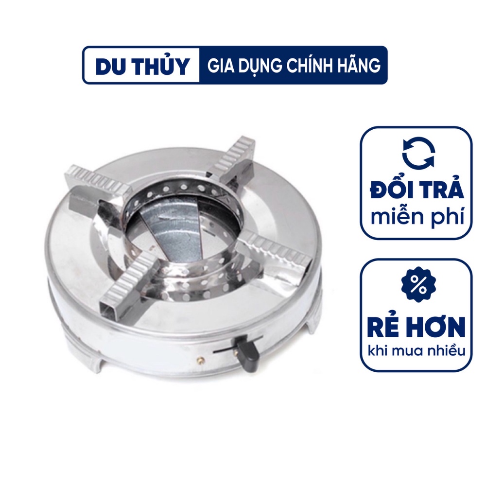Bếp cồn inox có kiềng chắn gió dùng nấu lẩu bàn quán ăn hoặc mang theo du lịch dã ngoại - BẾP CỒN INOX gia dụng Du Thủy