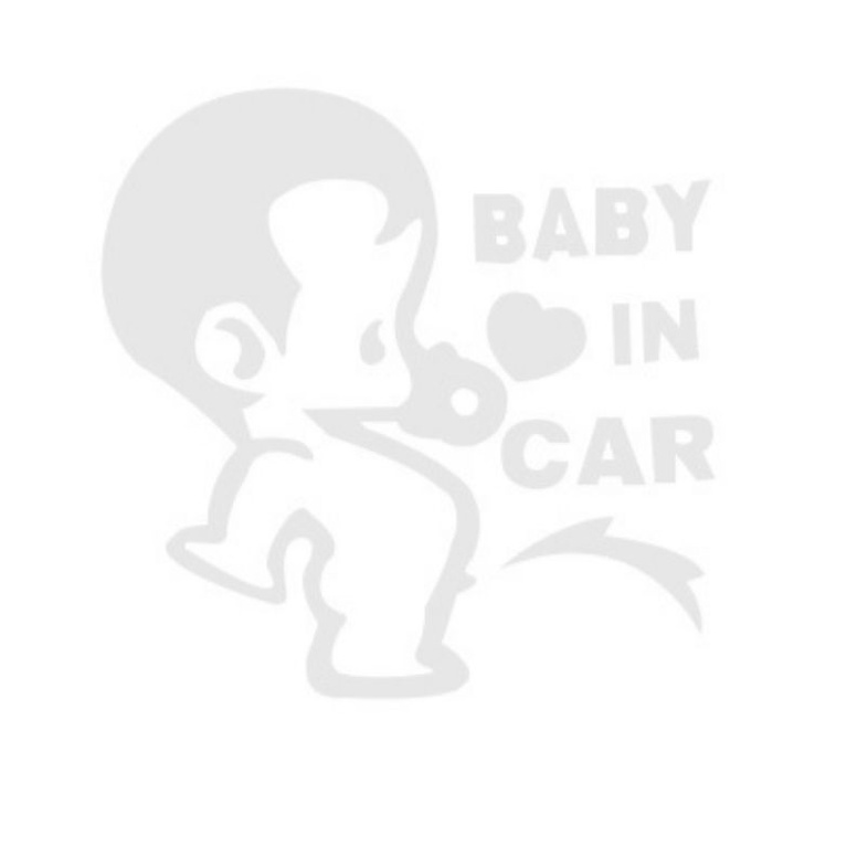 Tem decal dán xe hơi xe ô tô BABY IN CAR, BABY ON BROAD