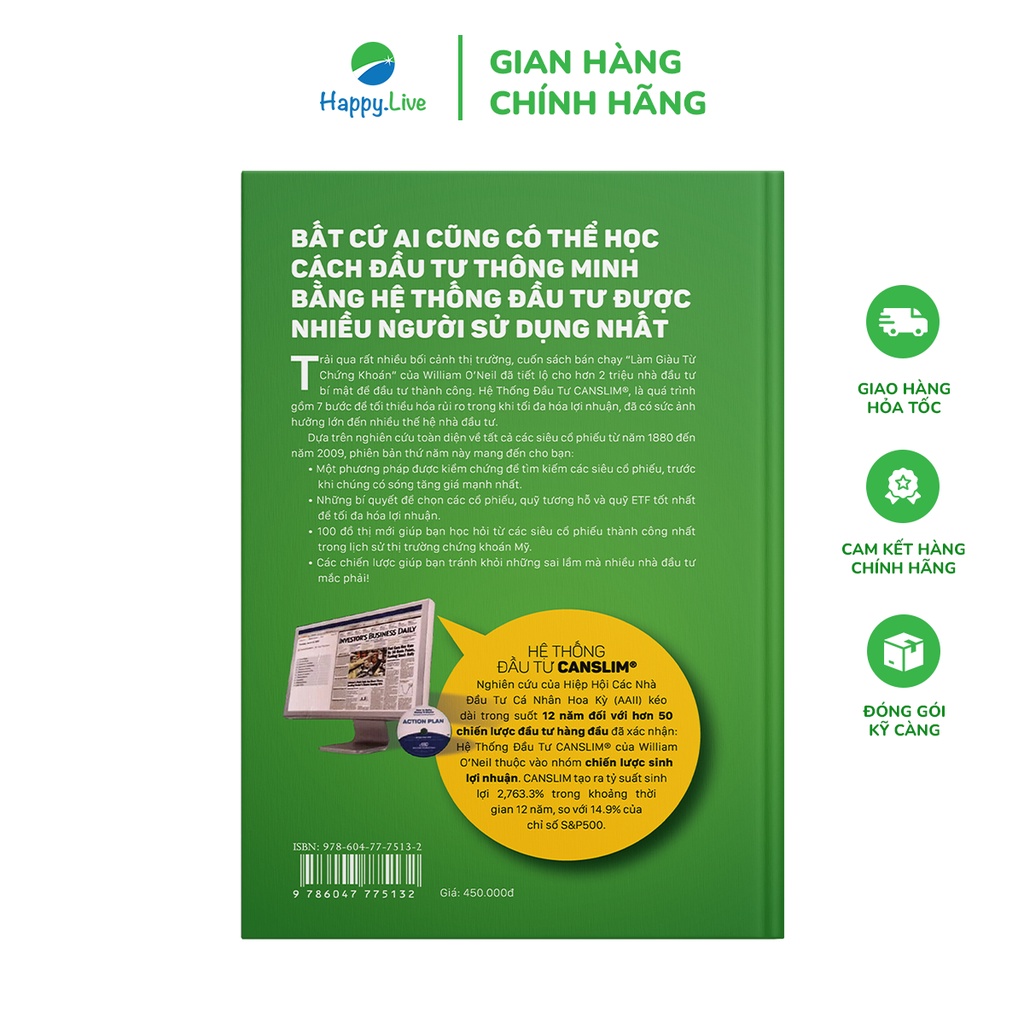 Bộ sách Làm Giàu Từ Chứng Khoán (Phiên bản mới) + Hướng Dẫn Thực Hành CANSLIM Cho Người Mới Bắt Đầu