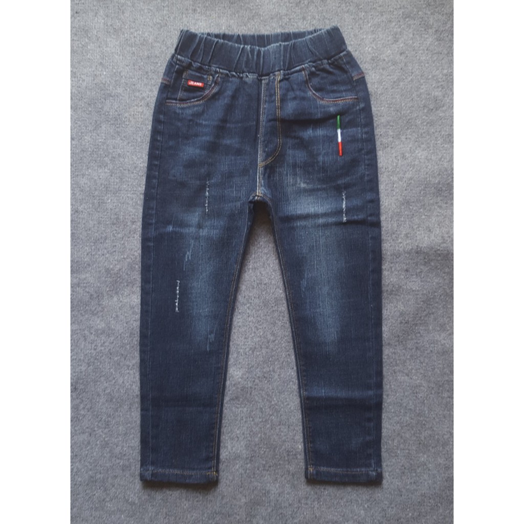 Quần jeans dài lưng thun bé trai