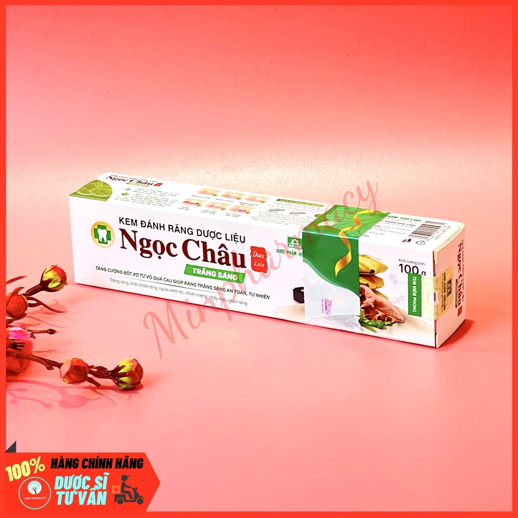 Kem Đánh Răng Dược Liệu NGỌC CHÂU Trắng Sáng An toàn, Tự nhiên - Minpharmacy