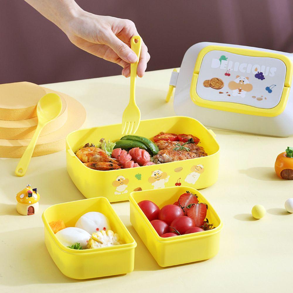 Hộp Đựng Cơm Trưa Cách Nhiệt Họa Tiết Hoạt Hình Dễ Thương