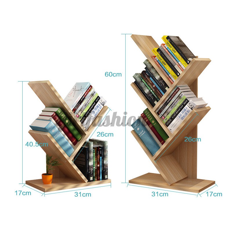 Table Tree-Shaped Small Bookshelf Children Simple Racks Student Desktop Bookshelf Office Storage Storage Rack Wholesale