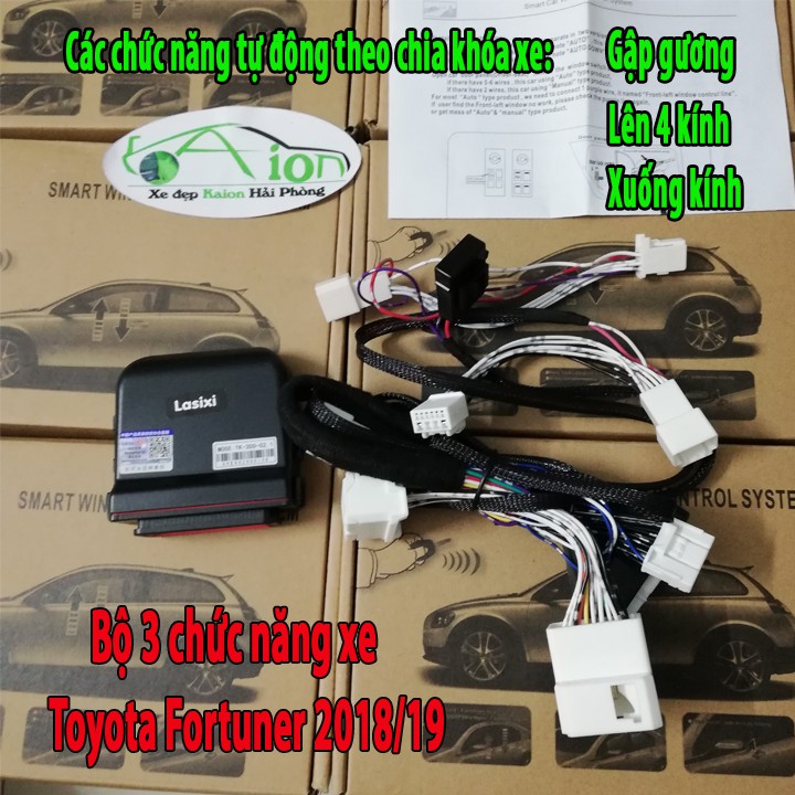 Bộ gập gương lên xuống kính tự động Innova | Fortuner Toyota 2018-2019 Fuji Kavitech Lasisi