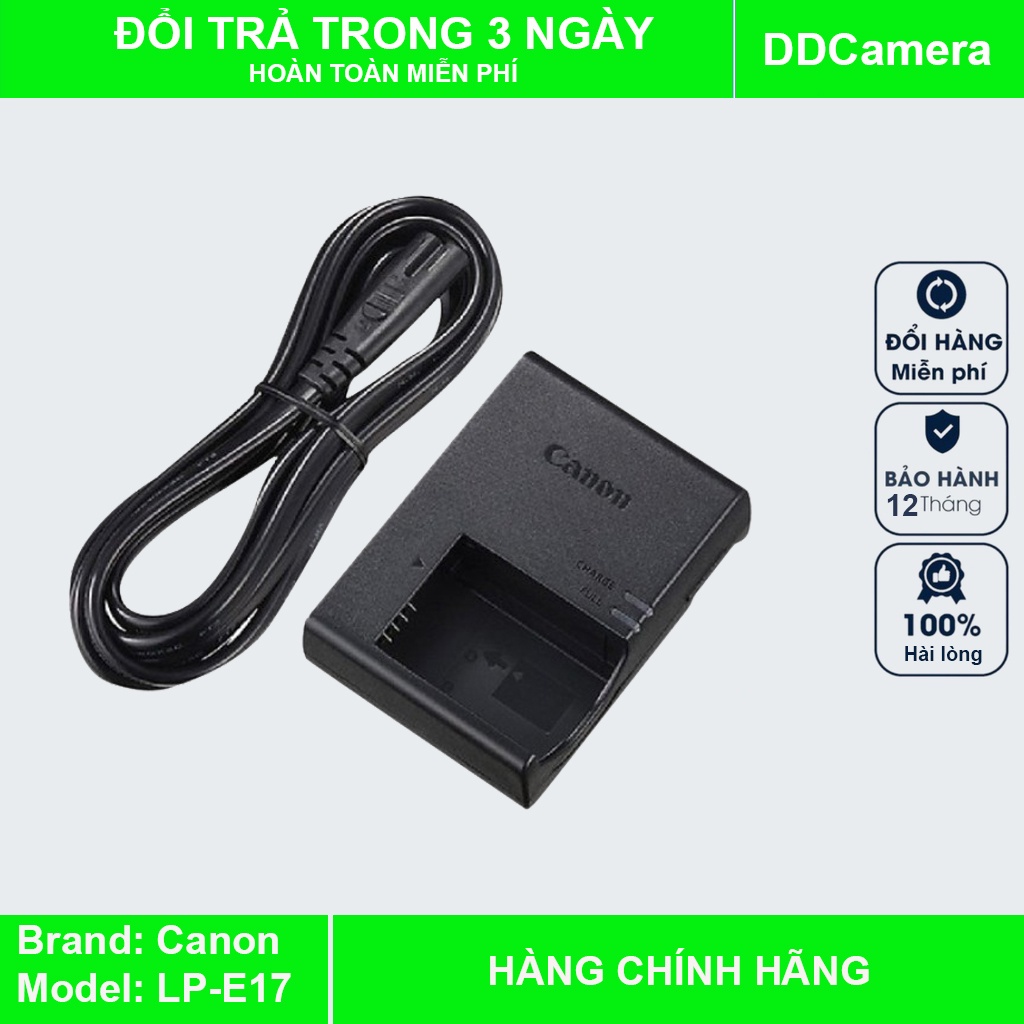 Sạc pin LP E17 zin canon eos 750D, 760D, Rebel T6i, T6s, Kiss X8i, M3
