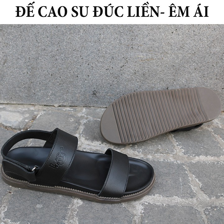 Dép da nam cao cấp - DA BÒ THẬT - Dép sandal nam cao cấp Hàng Thiết Kế Trẻ Trung Lịch Sự DE01