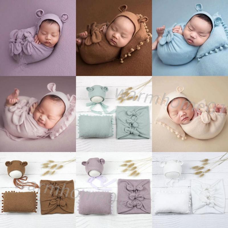 Set 3 Phụ Kiện Nhiều Màu Sắc Tùy Chọn Làm Đạo Cụ Chụp Hình Cho Bé Sơ Sinh