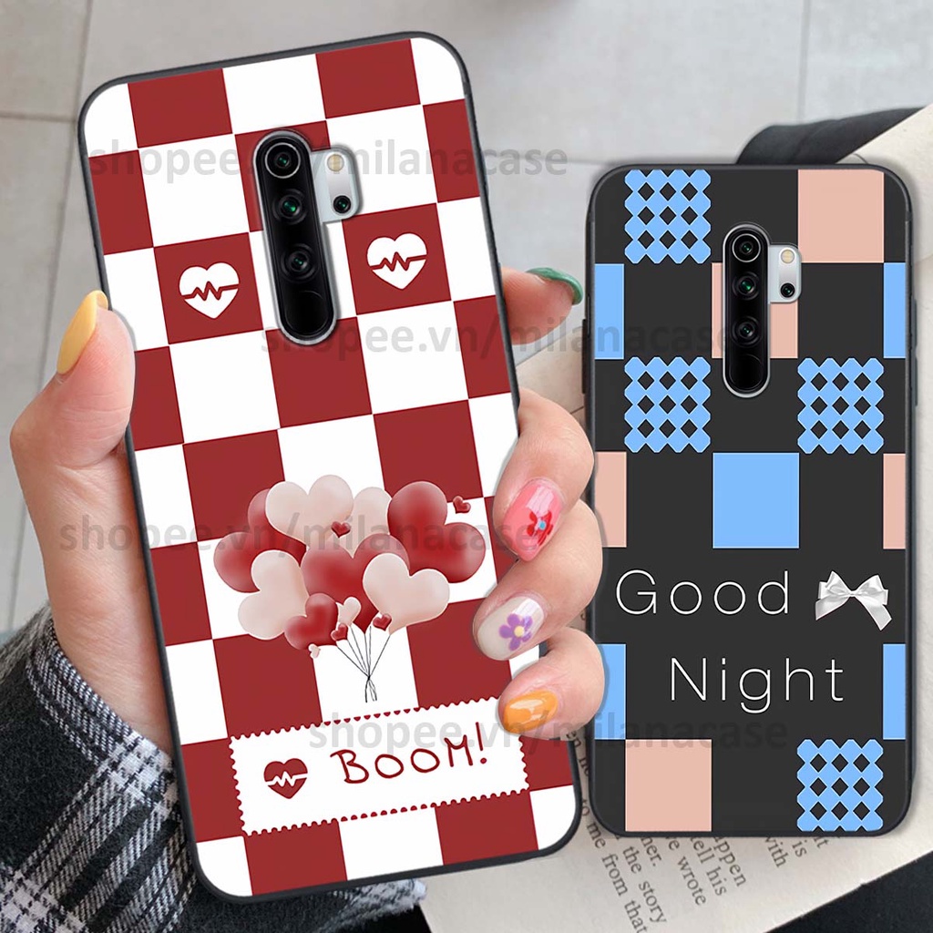 Ốp Xiaomi Redmi Note 8 / Note 8 Pro caro họa tiết nhiều màu sắc siêu đẹp thời trang cá tính