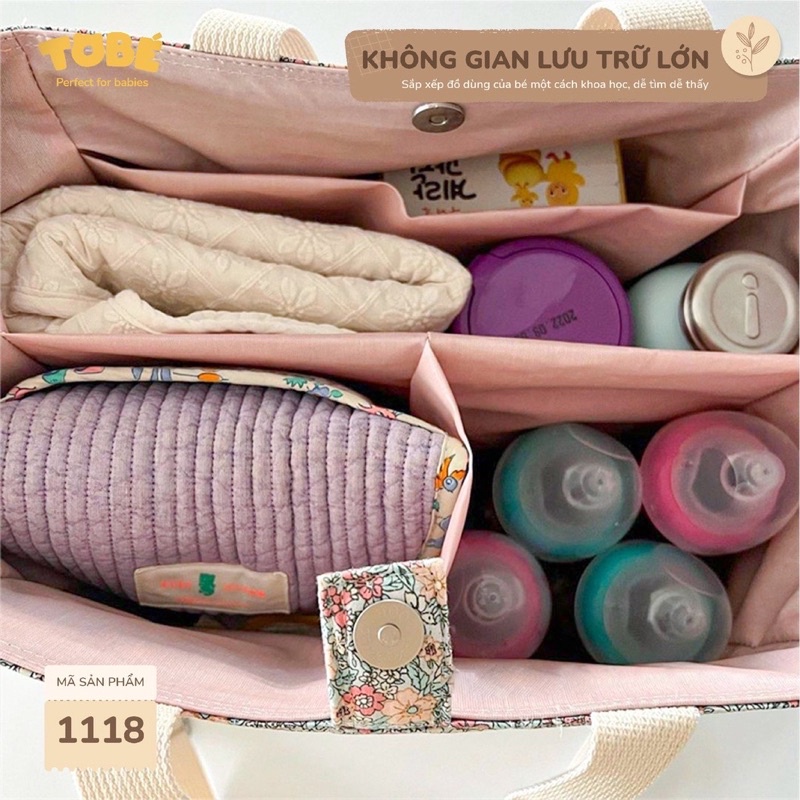 Túi bỉm sữa đa năng Tobé cho mẹ và bé