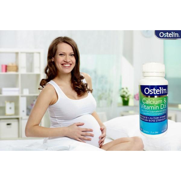 Canxi bầu Úc Ostelin Calcium & Vitamin D3 130 viên, date mới