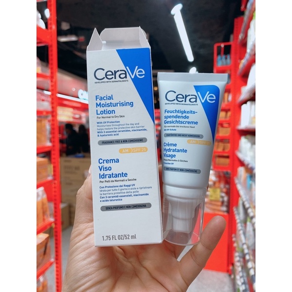 KEM DƯỠNG ẨM NGÀY VÀ ĐÊM CERAVE FACIAL  LOTION 52ML