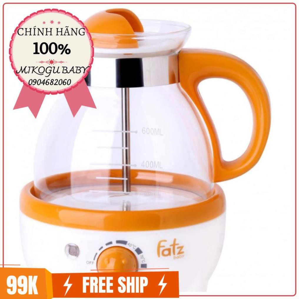 (TKNU) Máy hâm nước pha sữa 600ml có đồng hồ đo nhiệt độ Fatzbaby FB3009SL(cherri)