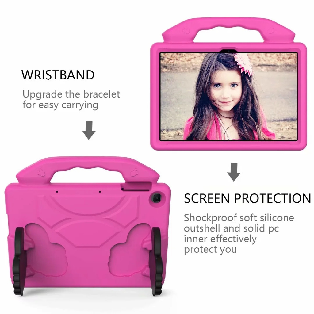 Huawei MediaPad T3 10 AGS-W09 AGS-L09 AGS-L03 9.6 inch Kids Friendly Handle Stand Case Safe Foam EVA Shockproof Cover