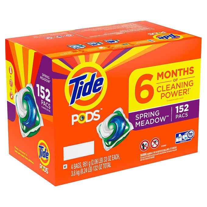 THÙNG VIÊN GIẶT TIDE PODS HE LAUNDRY DETERGENT PODS 42x4 VIÊN (168 VIÊN)