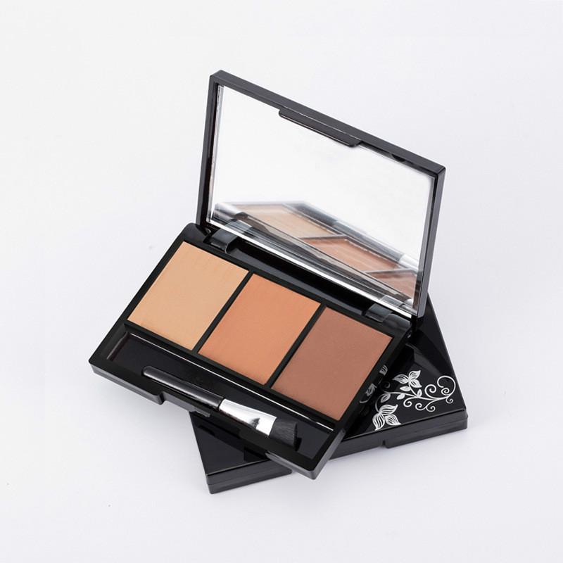 Bảng phấn tán lông mày ba màu không thấm nước chống nhòe dễ lên màu cao cấp